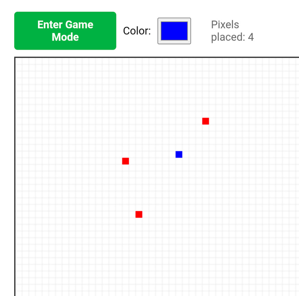 Screenshot of first version